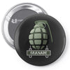 hand grenade military army Pin-back button