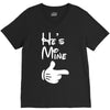 he's mine she's mine V-Neck Tee