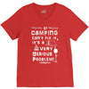 camping fixes everything! V-Neck Tee