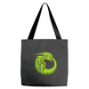 alien ouroboros Tote Bags