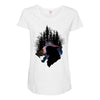 Mononoke Hime Siluet Maternity Scoop Neck T-shirt
