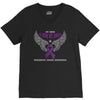 my hero is now my angel pancreatic cancer awareness V-Neck Tee