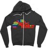 racing rainbow Zipper Hoodie