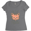 my cat is on the internet Women's Triblend Scoop T-shirt