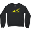 evolution lego basketball sports funny Crewneck Sweatshirt