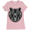 tiger zentangle Ladies Fitted T-Shirt