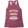 Super Cool Grandson Of A Freaking Awesome Grandpa Racerback Tank