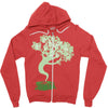 saw a ghost Zipper Hoodie