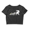 alien evolution   mens funny Crop Top