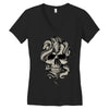 skull snake Women's V-Neck T-Shirt