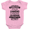 Super Cool Granddad Of A Freaking Awesome Grandson Baby Onesie