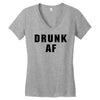 drunk af Women's V-Neck T-Shirt