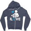 portal true love   aperture lab video gamer teleport online pc goal te Zipper Hoodie