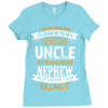 Super Cool Uncle Of A Freaking Awesome Nephew Ladies Fitted T-Shirt