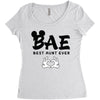 Bae Best Auntie Ever Women's Triblend Scoop T-shirt