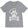 personalized paw halo V-Neck Tee