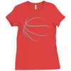 basketball sport bball streetball sportswear usa baskets ball Ladies Fitted T-Shirt
