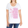 breast cancer Ladies Curvy T-Shirt