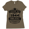Made In 1944 And Still Awesome Ladies Fitted T-Shirt