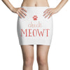 CHECK MEOWT CAT Mini Skirts