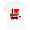 i love house music t shirt men logo3 new t shirt clothing design men Ladies Fitted T-Shirt