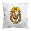 pirate owl Throw Pillow