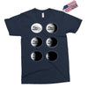 the phases of the moon of laika dog Exclusive T-shirt