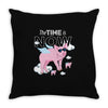 the time is now Throw Pillow