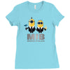 despicable me minions men in black Ladies Fitted T-Shirt