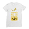 deformed jesus Ladies Fitted T-Shirt