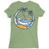 skull summer Ladies Fitted T-Shirt