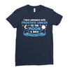 I Love Someone with Prostate Cancer to The Moon and Back to Infinity Ladies Fitted T-Shirt