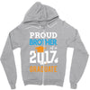 Class of 2017 Proud Brother Graduation Zipper Hoodie