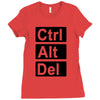 control alt delete Ladies Fitted T-Shirt