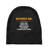 November Girl Hated By Many Baby Beanies