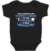 I Love Someone with Stomach Cancer to The Moon and Back to Infinity Baby Bodysuit