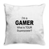 gamer baseball Throw Pillow