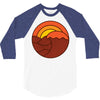 sunset circle 3/4 Sleeve Shirt