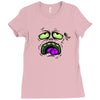 monster face Ladies Fitted T-Shirt