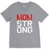 mom strong V-Neck Tee