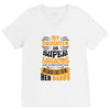 My Daughter Is Super Awesome Her Daddy V-Neck Tee