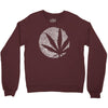 cannabis fingerprinting (white) Crewneck Sweatshirt