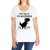 mom says Ladies Curvy T-Shirt