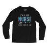 i'm a good nurse i just cuss a lot Long Sleeve Shirts