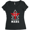 Thirty Seconds To Mars With Eagle Women's Triblend Scoop T-shirt