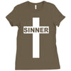sinner christian god bible new Ladies Fitted T-Shirt