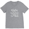 she's country from her cowboy boots V-Neck Tee