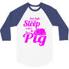 pig lover 3/4 Sleeve Shirt