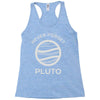 never forget pluto the planet Racerback Tank