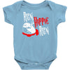 run hippie run Baby Onesie